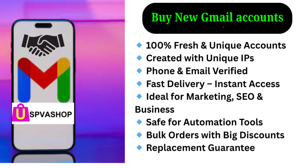 Buy New Gmail accounts in bulk