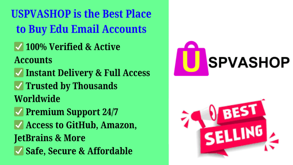 Why USPVASHOP IS the best site to buy Edu Email