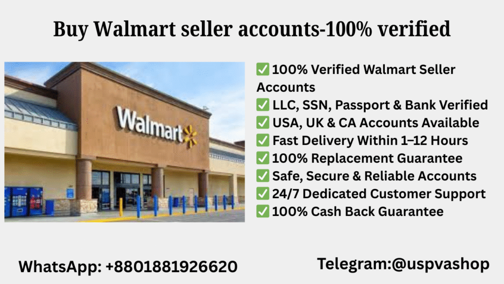 Buy Walmart seller account online