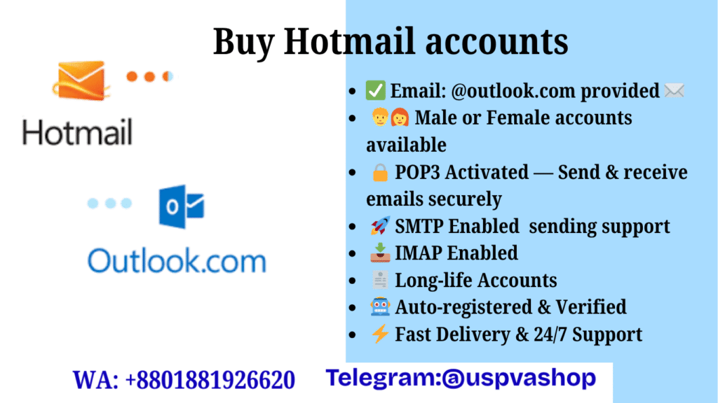 Buy Hotmail accounts